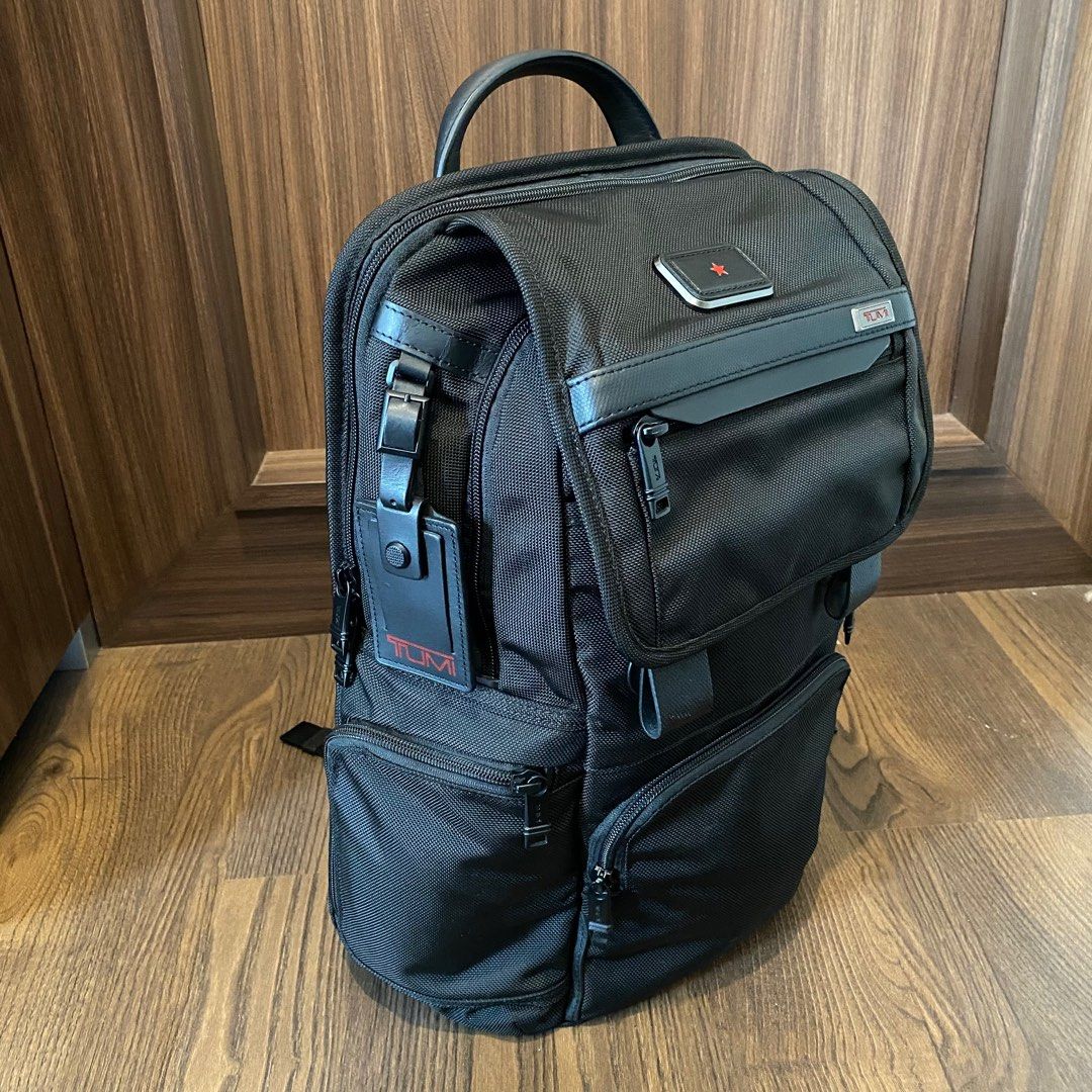 Tumi Backpack Alpha 3 Flap original asli, Fesyen Pria, Tas & Dompet