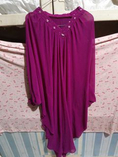 tunik purple mewah