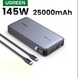 UGREEN  25000mAh Powerbank PD 145W Fast Charging for Macbook Air Samsung S23 iPhone 14 13 Pro Max for Xiaomi 12t 11t Realme Huawei Mobile Phones Power Adapter