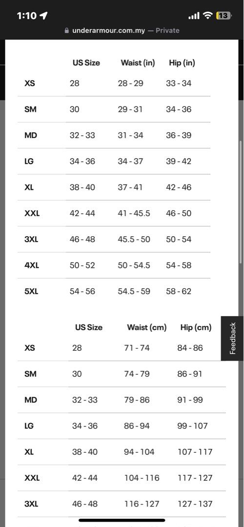 Size sm under top armour