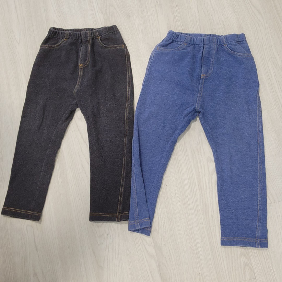 Uniqlo jeggings 13kg 90cm, Babies & Kids, Babies & Kids Fashion on