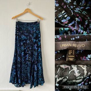 Urban Revivo printed midi skirt