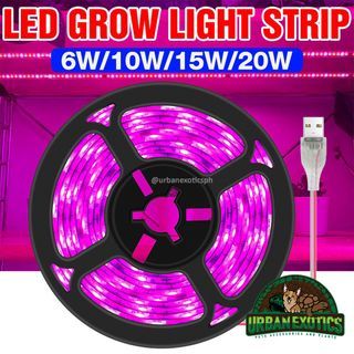 USB 5V Full Spectrum LED Strip Grow Lights, 3 meters Waterproof