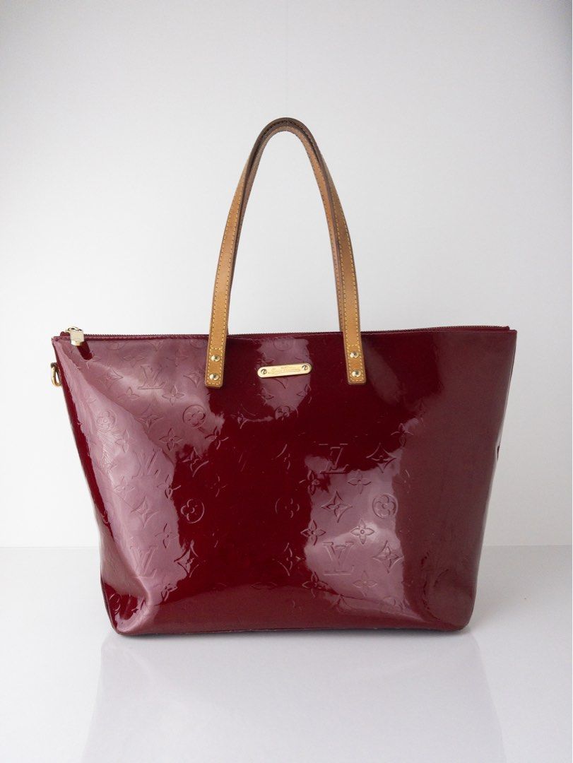 Pomme D'Amour Monogram Vernis Bellevue PM Tote Bag