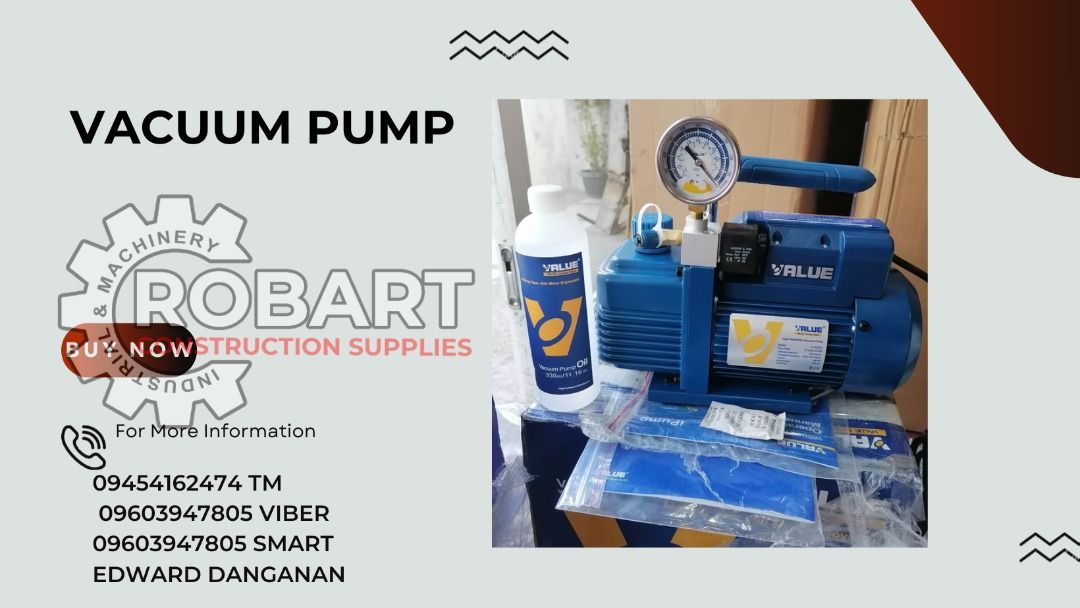 VACUUM PUMP, Commercial & Industrial, Industrial Equipment on Carousell
