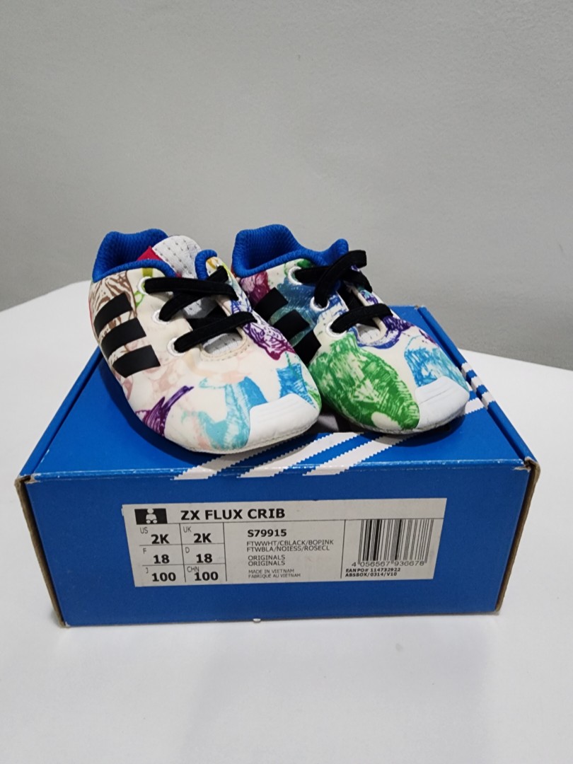 VGUC. Adidas ZX Flux Shoes. Size 2K, Babies & Kids, Babies & Kids Fashion on Carousell