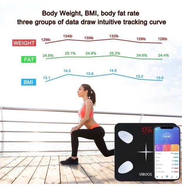 Cute Body Wight Scale Digital Smart Body Fat Calibration Weight Scale  Display Human Balanza Digital Bedroom