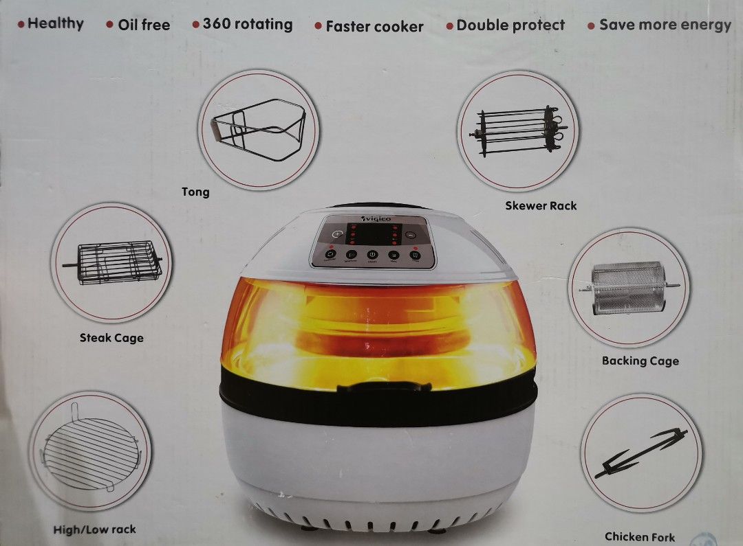 Vigico 10L Air Fryer Model V588AF (New), TV & Home Appliances, Kitchen