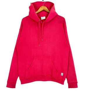 Vintage 90s Discus Athletic Plain Hoodie Red Size Medium