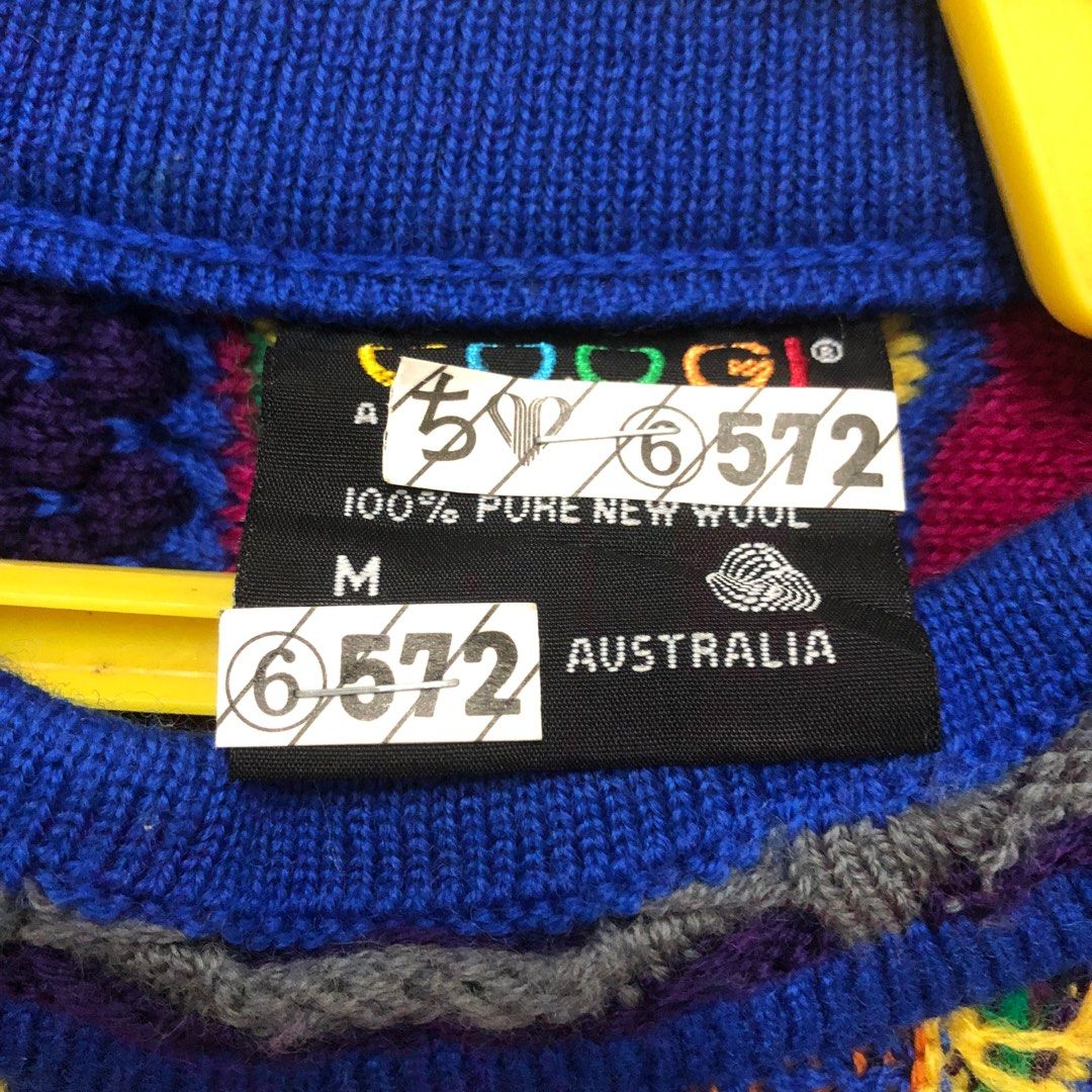 Vintage Multi Colour COOGI Sweater Knitwear Made in Australia