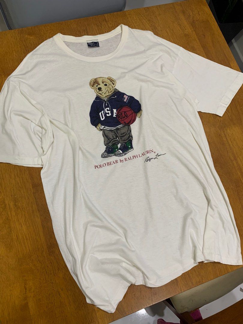 Vintage Polo Bear by Ralph Lauren Tshirt Men s Fashion Tops