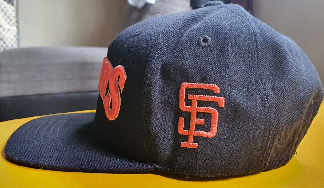 BAIT x MLB x American Needle San Francisco Giants Retro Snapback Cap (black  / orange)