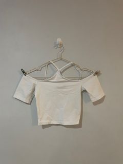 White Cropped Top XS