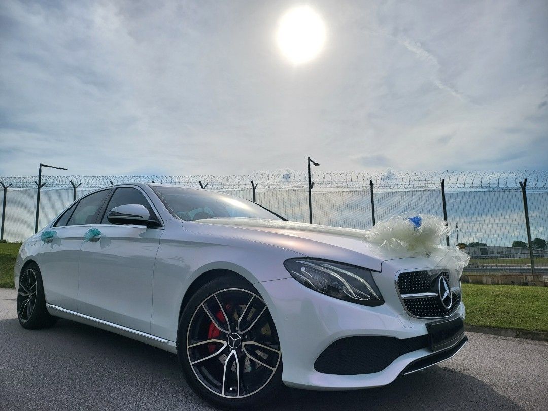 WHITE Mercedes E Class Wedding Car Rental628864058887701111