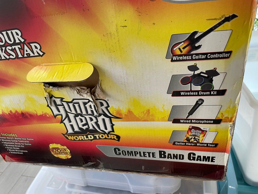 Wii Guitar Hero set, Video Gaming, Video Games, Others on Carousell