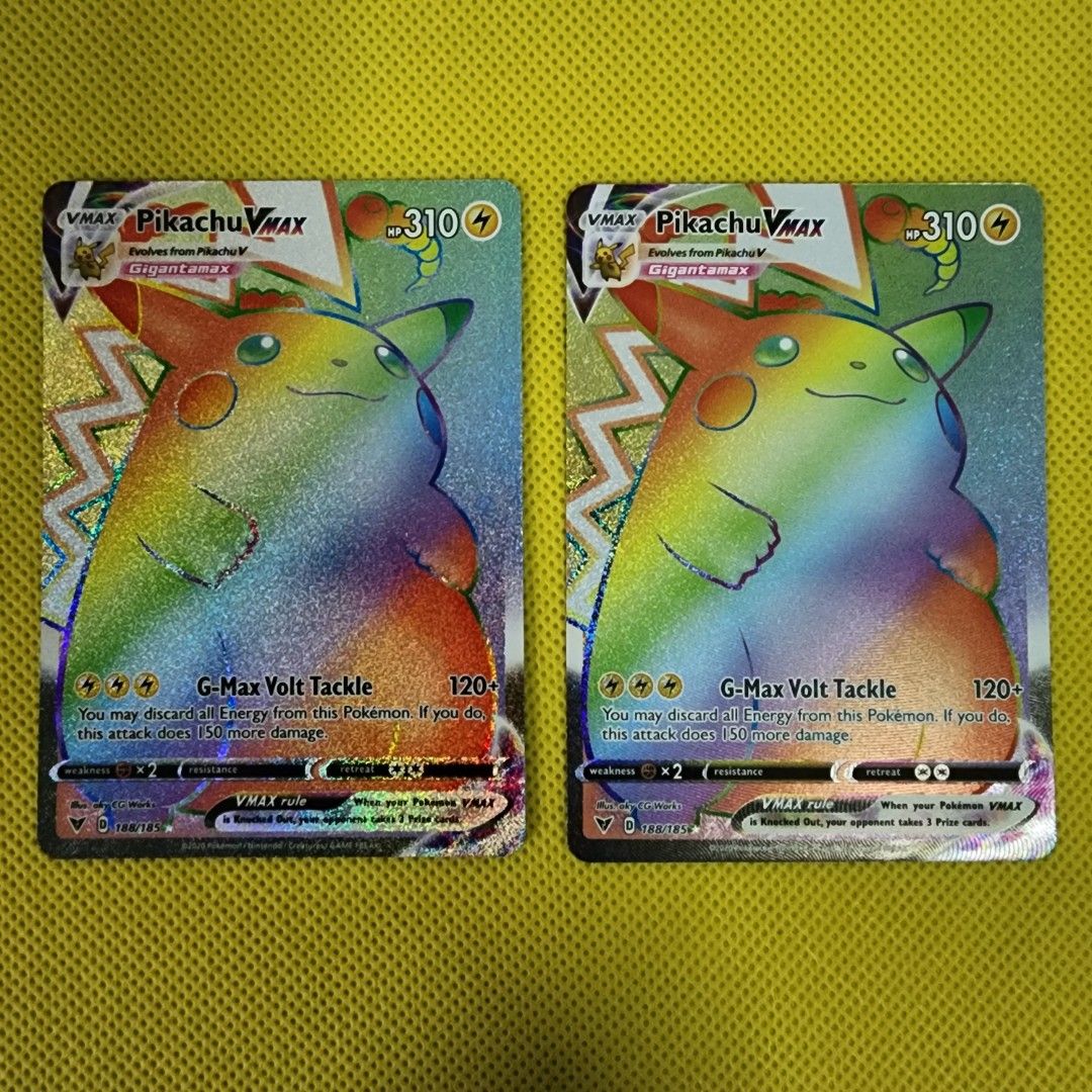 Pikachu VMAX vivid voltage #188 full rainbow art (I'm new to this