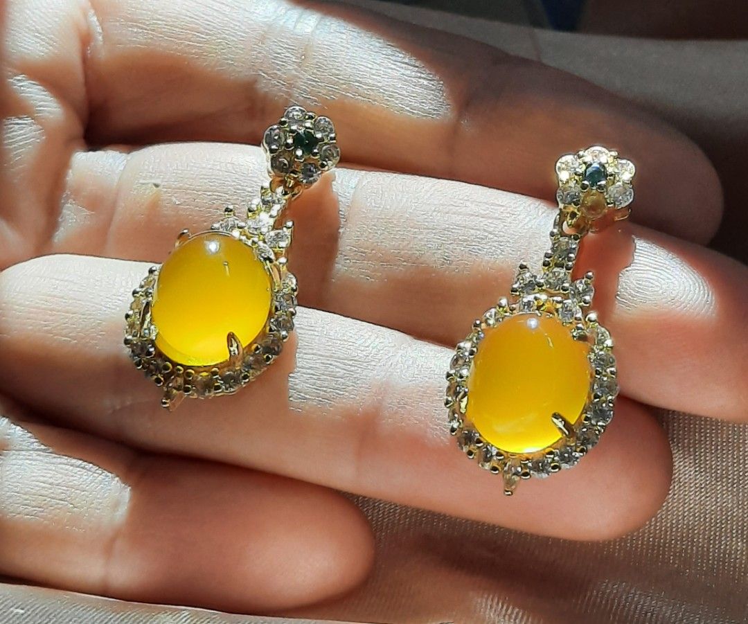 Gold plated clearance dangle earrings