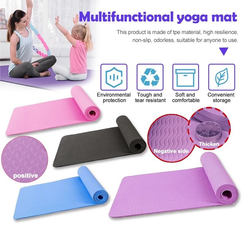 Anti slip exercise mat top
