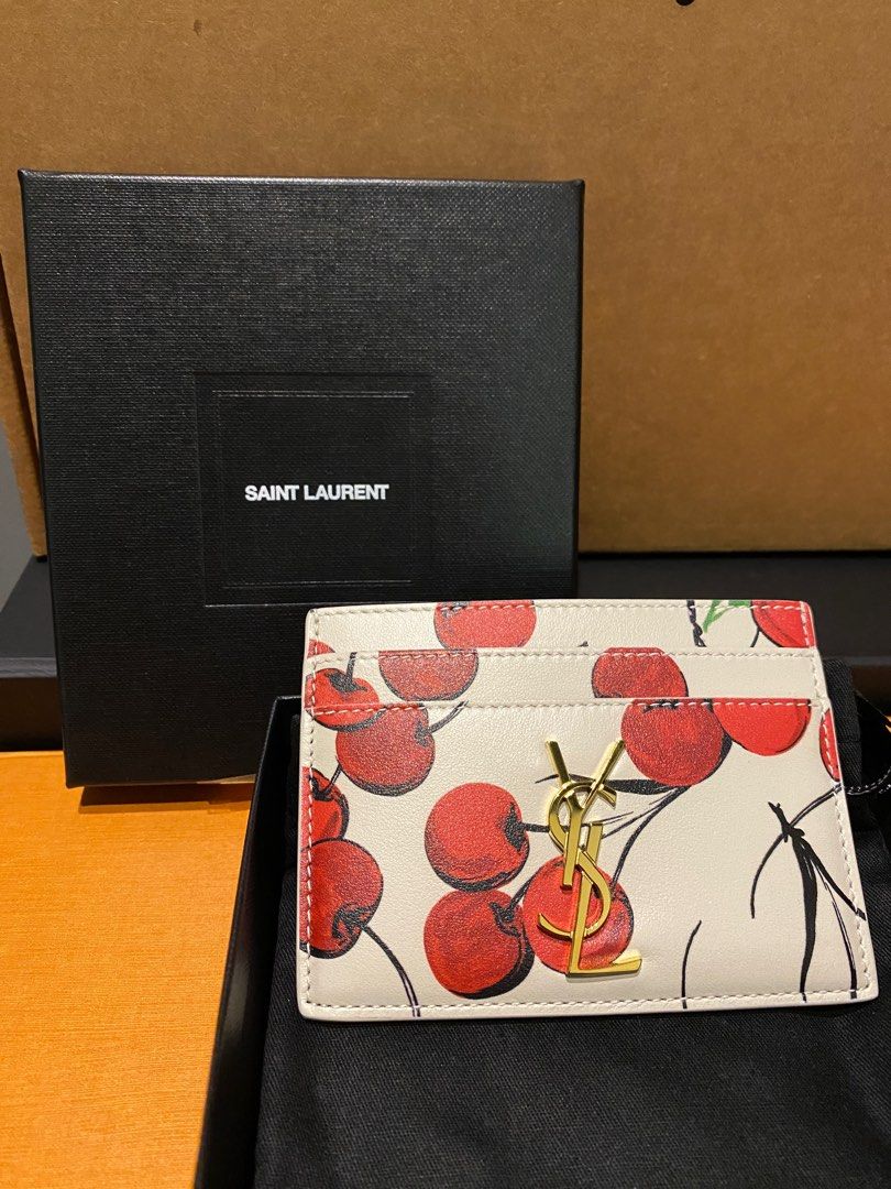 Ysl cherry card holder online