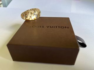 Louis Vuitton White Logo Pendant Necklace  Rent Louis Vuitton jewelry for  $55/month