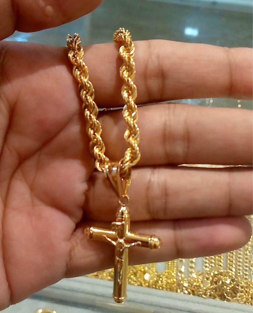 Chinese gold necklace hotsell 18k
