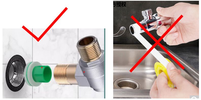 1-step easy install leak proof water gasket: Water Tap to Water Inlet ...