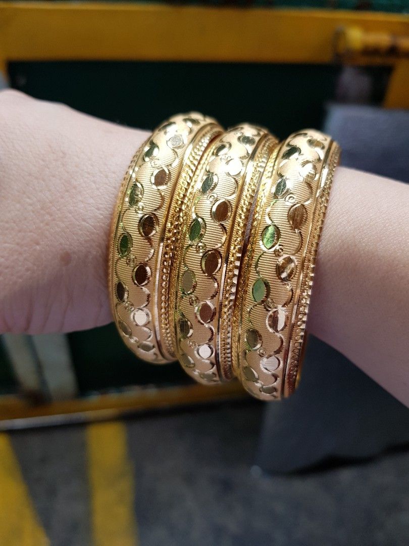 21k saudi gold bangles on Carousell