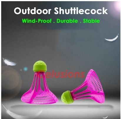 12pcs Nylon Shuttlecocks Durable Plastique Badminton Shuttlecocks Indoor  Outdoor Sports Badminton Balls Windproof Shuttlecock
