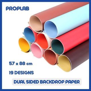 57x88cm 2 in 1 Water-resistant Double-sided Photography Backdrop Paper