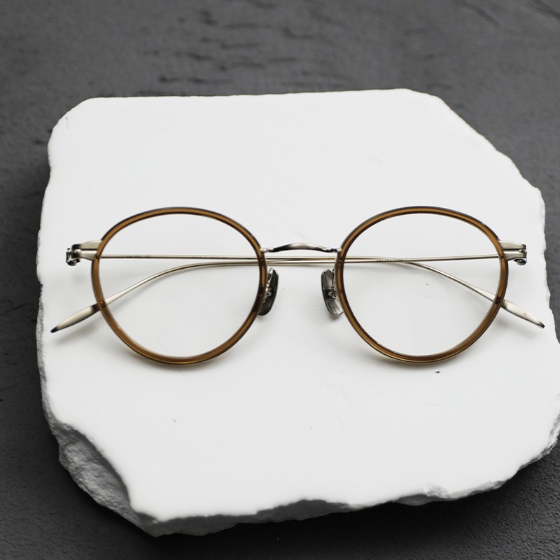 金子眼鏡, KM-66 , SIZE:46-23-139, 男裝, 手錶及配件, 眼鏡- Carousell