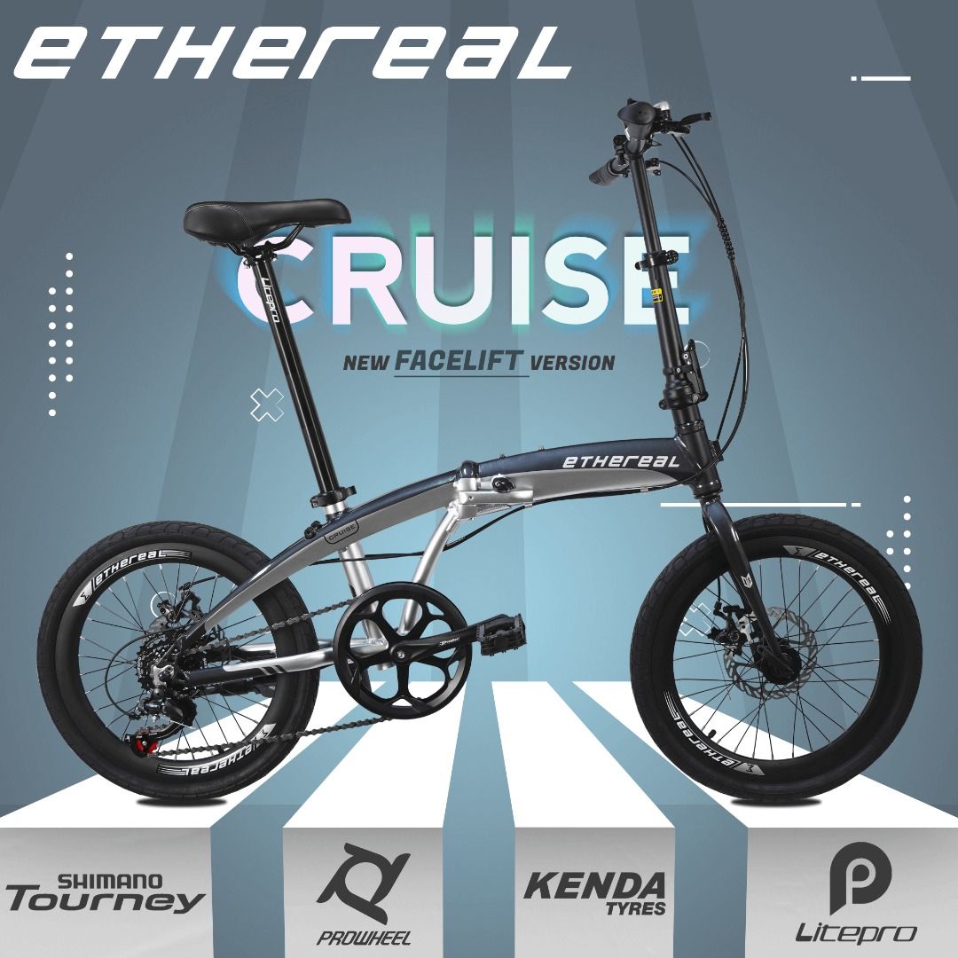 Japan Shimano Gearset Ethereal Cruise Folding Bike Foldable Bicycle