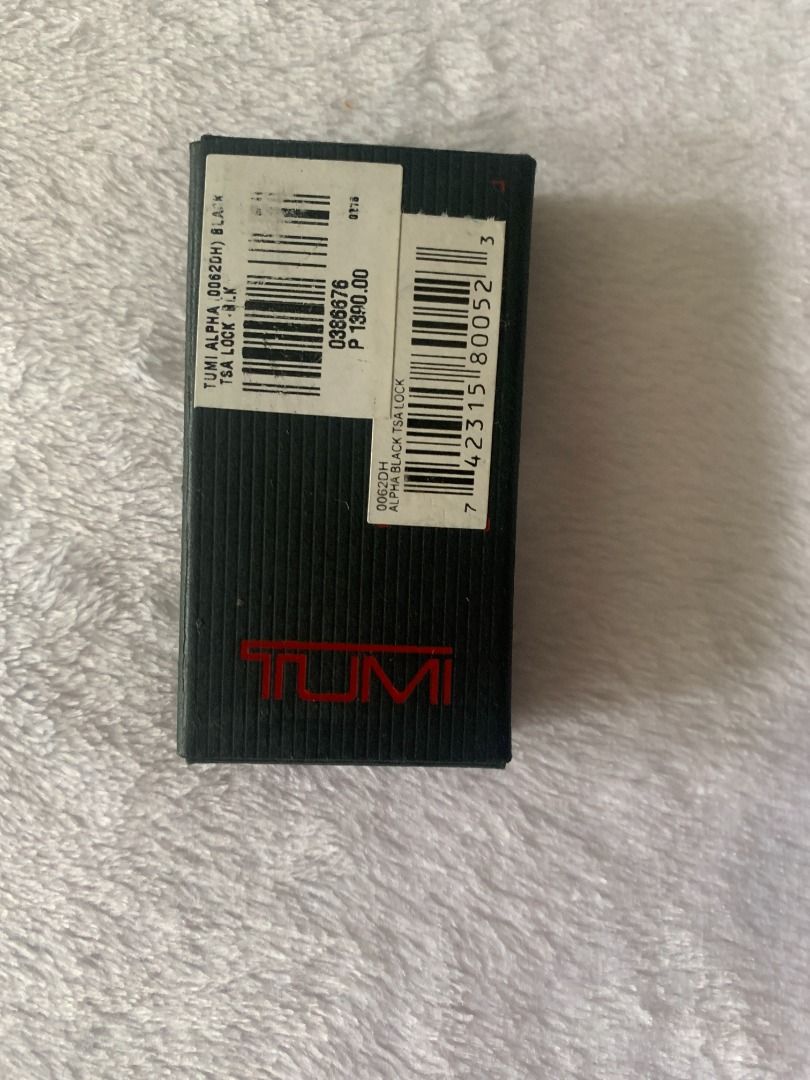 New Tumi Alpha Black TSA Luggage Combination Lock, Furniture & Home