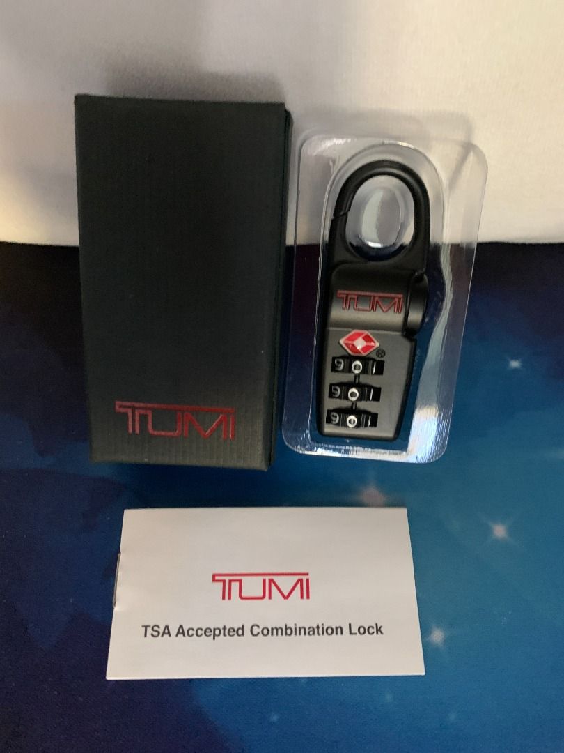 New Tumi Alpha Black TSA Luggage Combination Lock, Furniture & Home