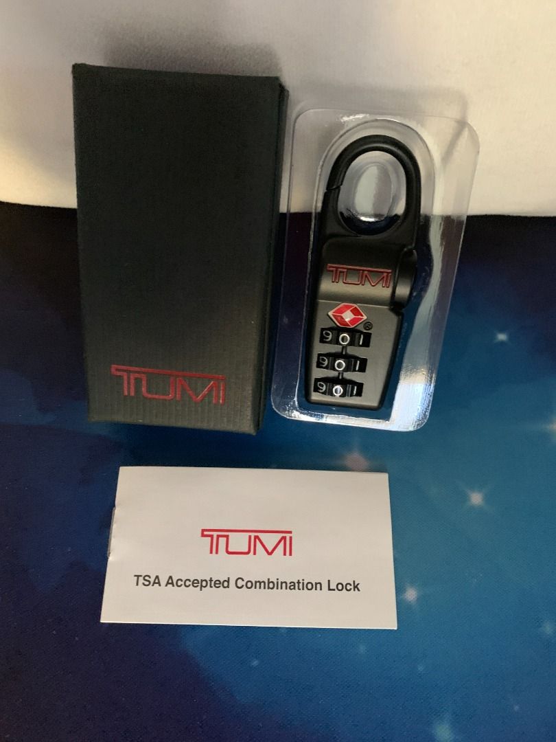 New Tumi Alpha Black TSA Luggage Combination Lock, Furniture & Home