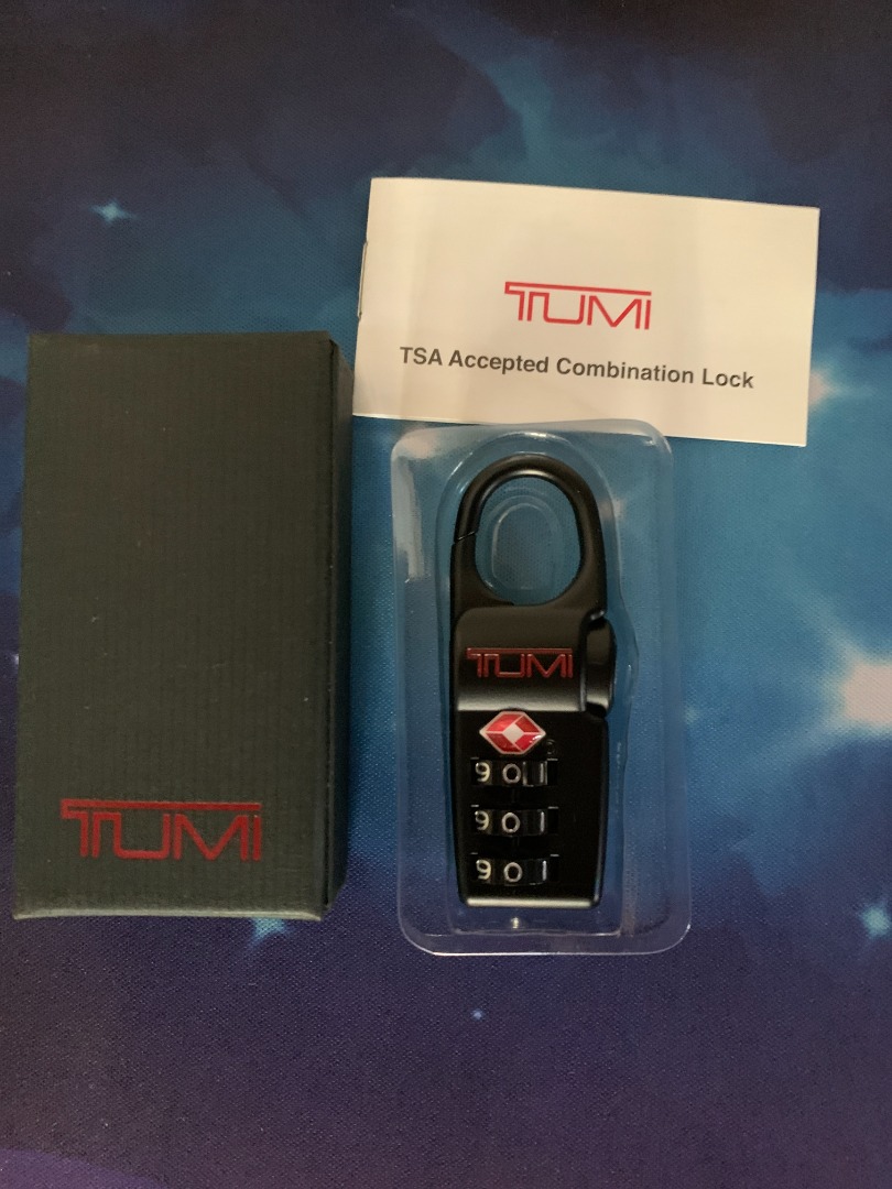 New Tumi Alpha Black TSA Luggage Combination Lock, Furniture & Home