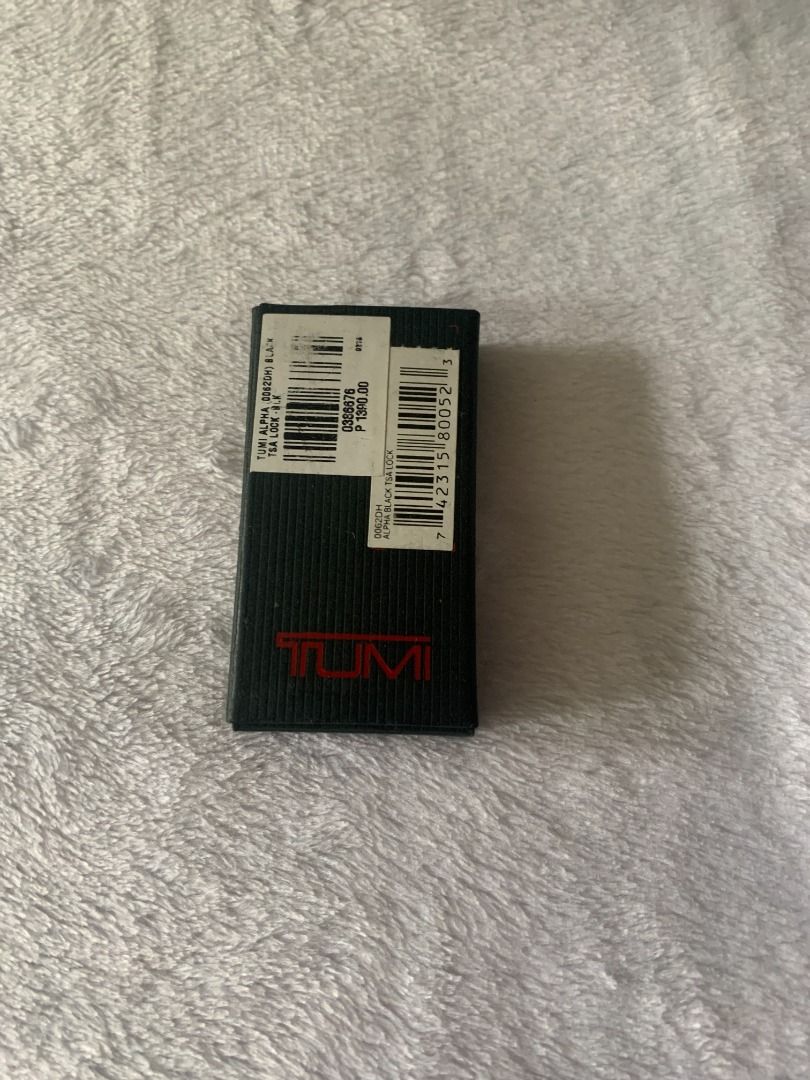 New Tumi Alpha Black TSA Luggage Combination Lock, Furniture & Home