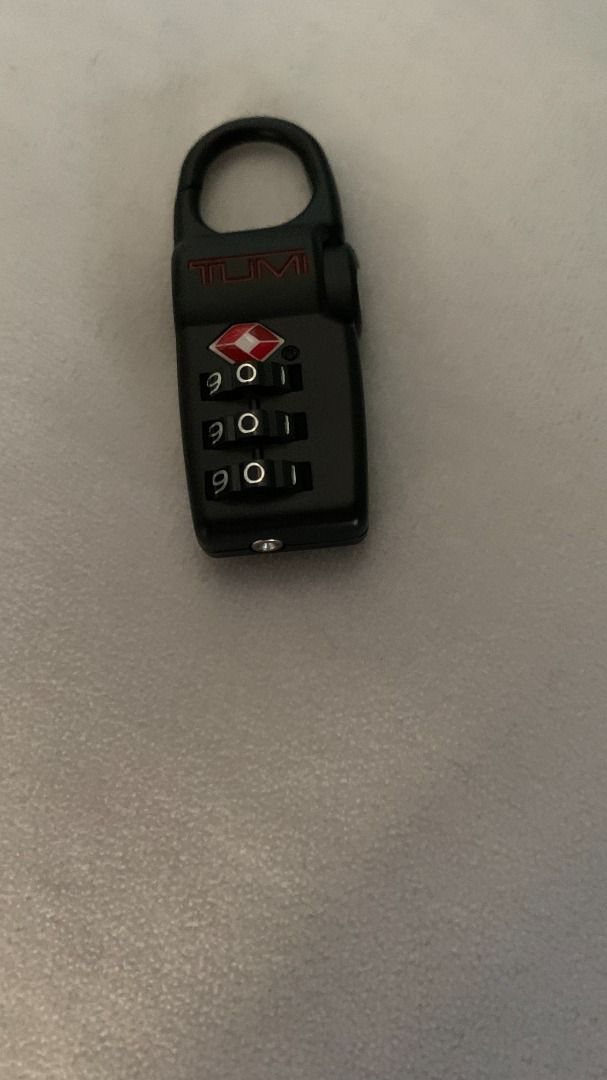 New Tumi Alpha Black TSA Luggage Combination Lock, Furniture & Home