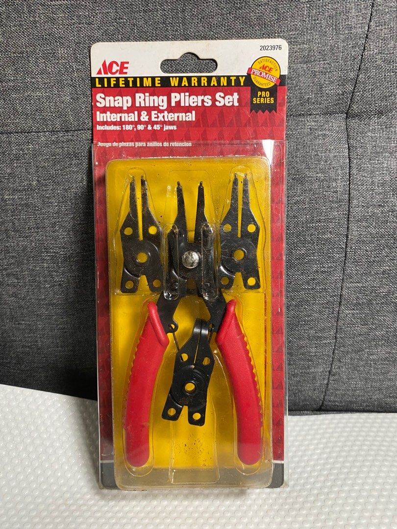 Ace Snap Ring Pliers Set