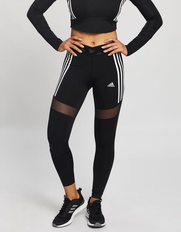 Adidas mesh tights, Women's Fashion, Activewear on Carousell