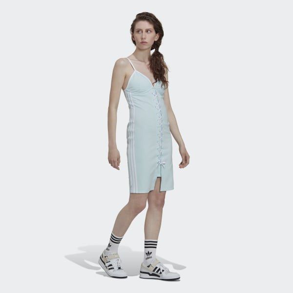 adidas original laced strap dress baby blue y2k kpop