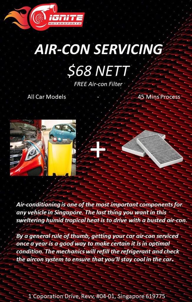 Air con service, Car Accessories, Car & Services on Carousell