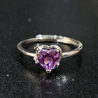 Alexandrite Stone Ring Heart 2