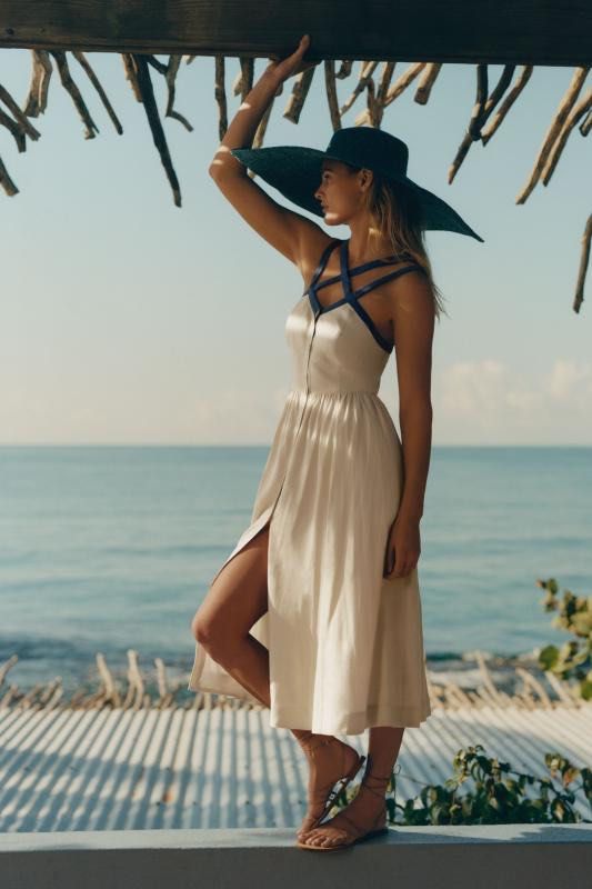White summer sales beach dress