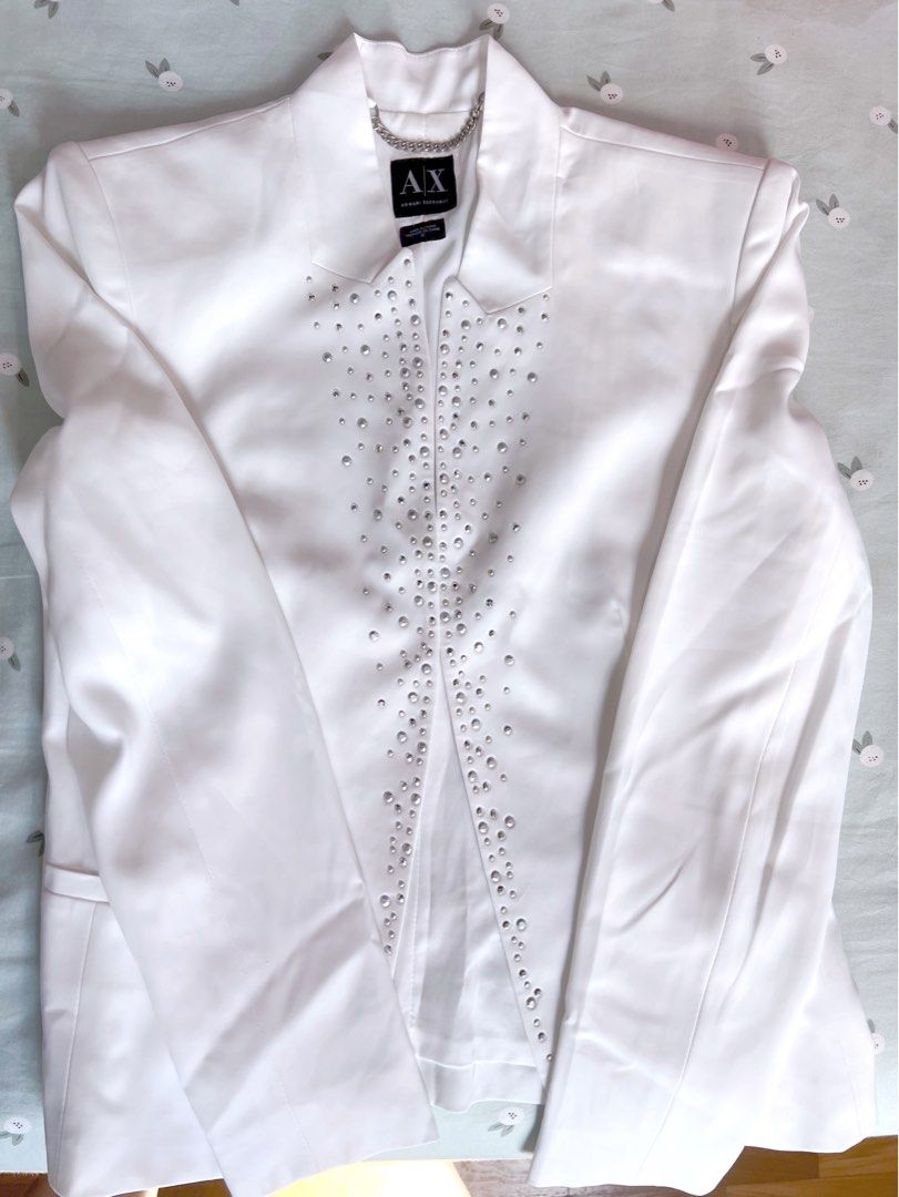 White armani vest outlet