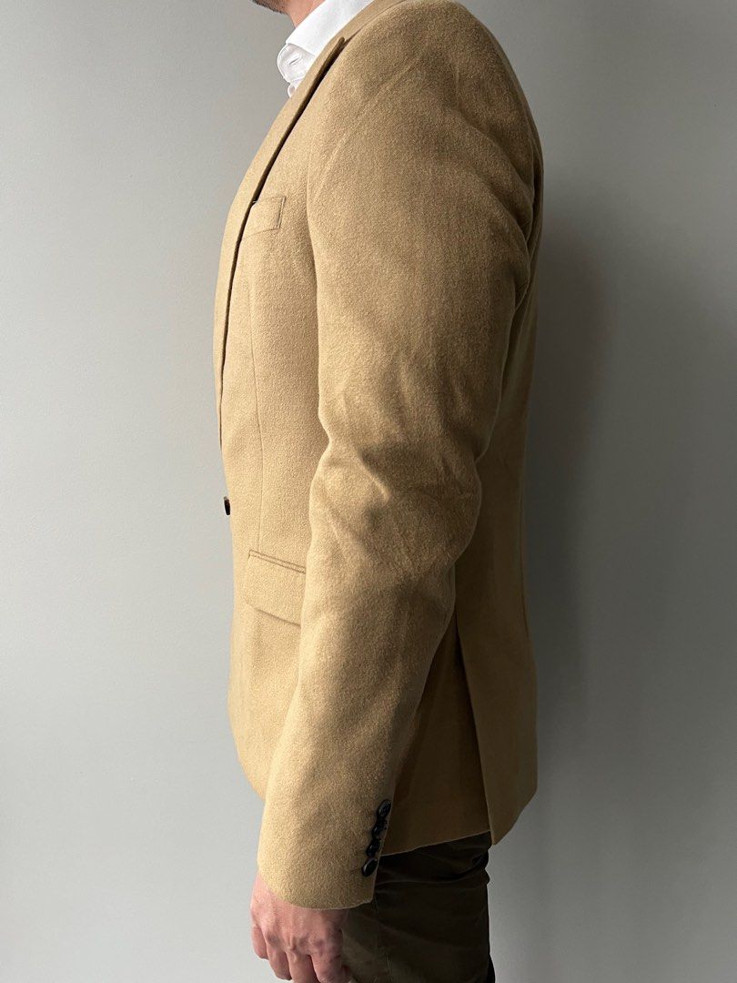Mens camel new arrivals blazer uk