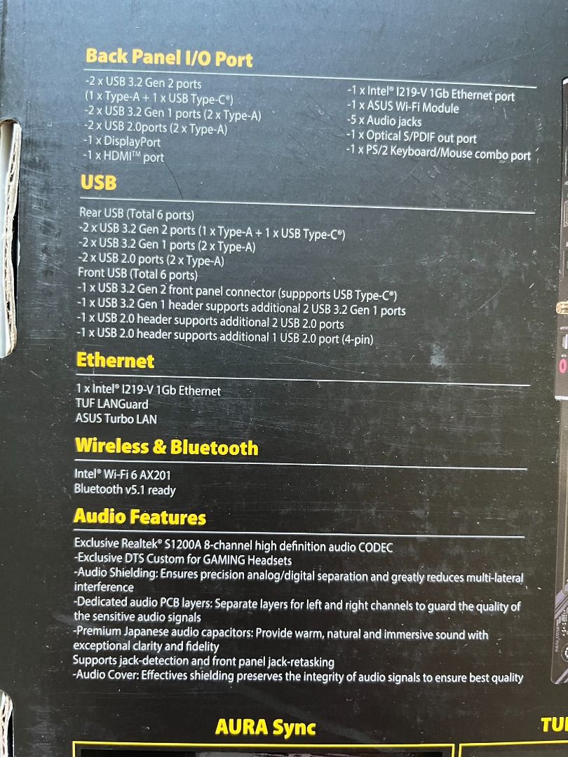 Asus H479 Pro TUF Gaming Motherboard, 電腦＆科技, 電腦周邊及配件, 電腦周邊產品 - Carousell