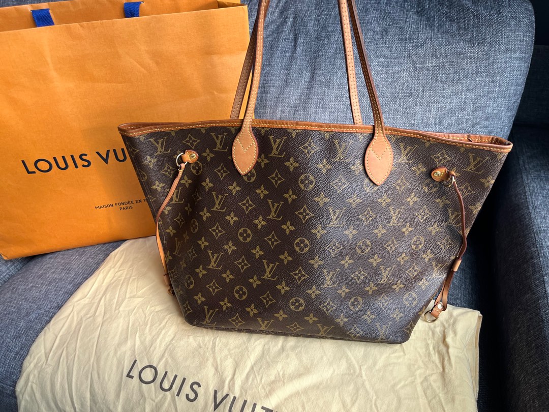 AUTHENTIC Louis Vuitton Neverfull MM receipt back from bagspa