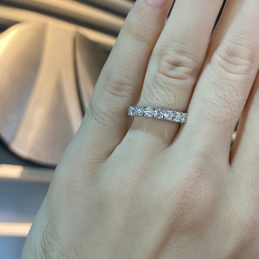 AZURE HALF ETERNITY RING DIAMOND ROUND 2023 045 HALF ETERNITY