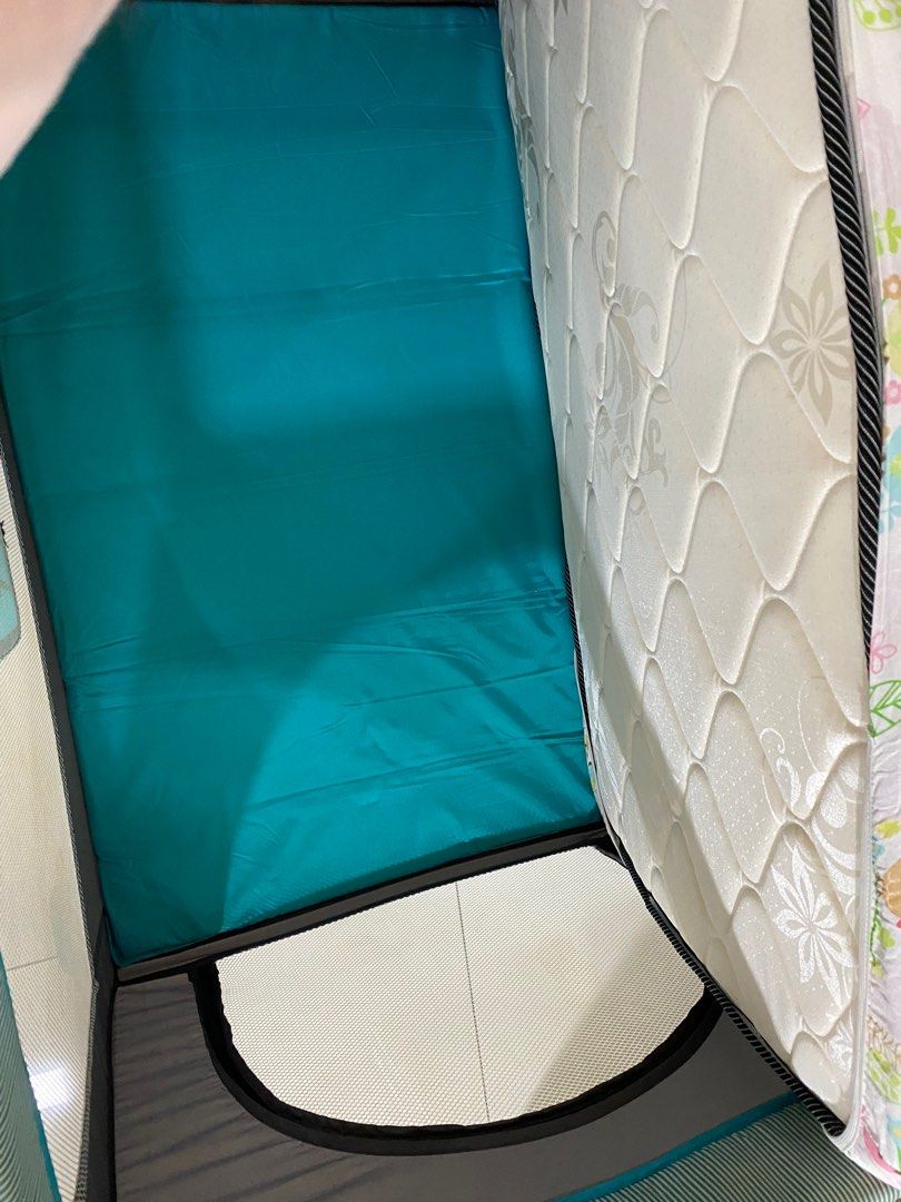 Baby cot + coconut fibre mattress, Babies & Kids, Baby Nursery & Kids