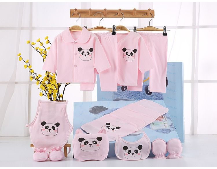 Baby panda store outfit set